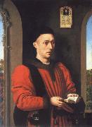Petrus Christus Portrait of a young man painting